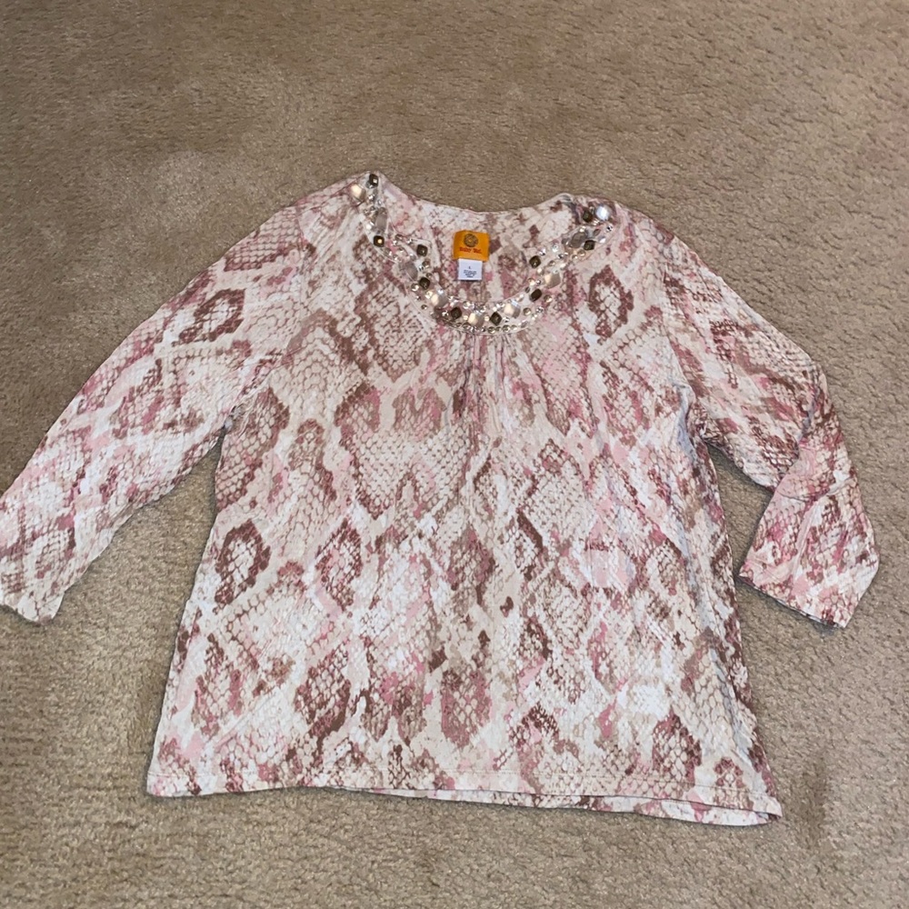 🍂Ruby Rd.Horseshoe Neck Top🍂 - Picture 6 of 8